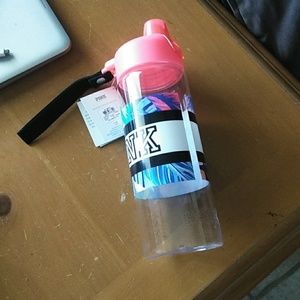 PINK water bottle and head band